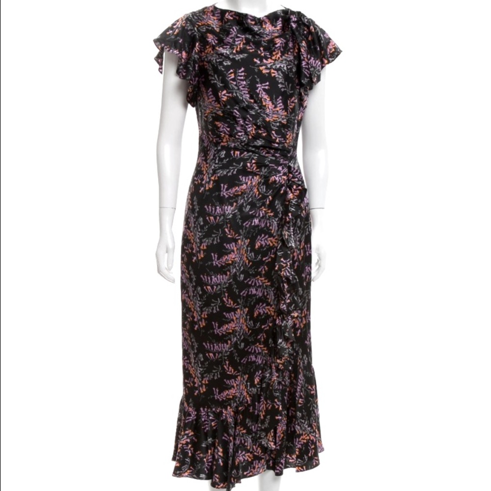 Cinq a Sept Nannon Floral Short Sleeve Dress - size 4